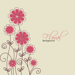 Abstract floral background. EPS 10