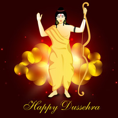 Dussehra festival background. EPS 10.