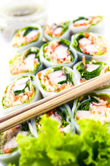 Fresh thai vegetable rolls