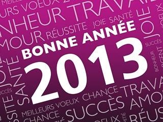 Obraz premium carte de voeux 2013