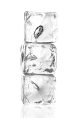 Crédence de cuisine en verre imprimé Dans la glace Glaçons