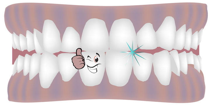 dentiera pulita