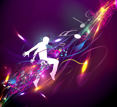 Abstract music dance background