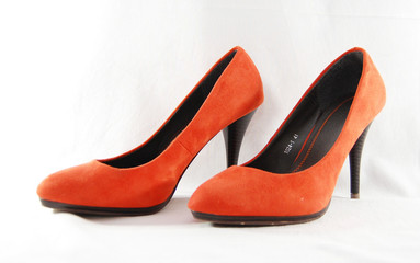 chaussures femme orange