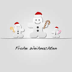 Frohe Weihnachten Lebkuchenmann