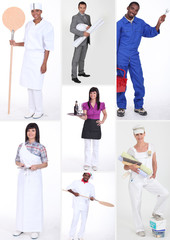 miscellaneous shots of people in professional outfit