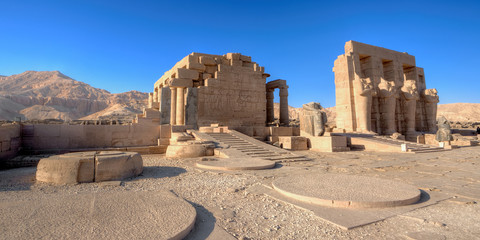 Temple of Ramses (Ramesseum) in Luxor