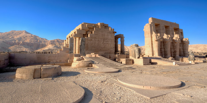 Temple of Ramses (Ramesseum) in Luxor