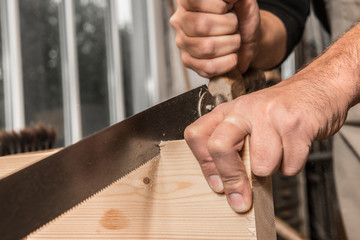 Bügelsäge - Holzarbeit