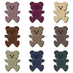 nice scrapbook teddy bears on white