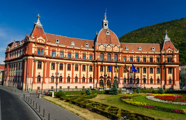 Brasov, neobaroque administration palace. Romania