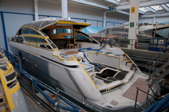 Fototapeta Italian shipyard