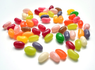 Jelly Beans auf dem Tisch
