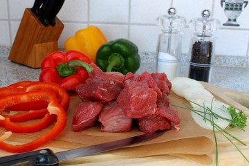 Zutaten für Gulasch