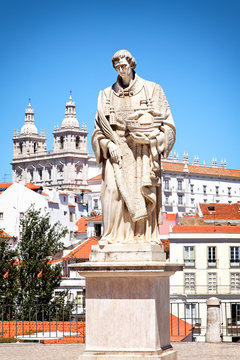 Blick auf Mosteiro de São Vicente de Fora, Lissabon