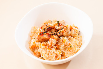 rice with chicken