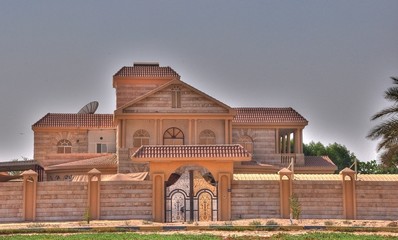 Fototapeta na wymiar Arabische Emirate Villa
