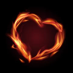 Foto op Plexiglas vuur hart © Kotkoa