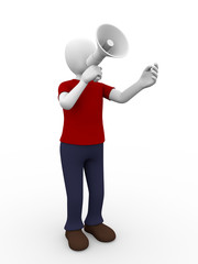 Megaphone man