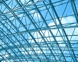 details of contemporary transparent ceiling
