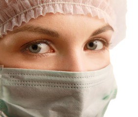 A portrait of a female doctor in uniform