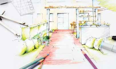 Garden Sketch Design