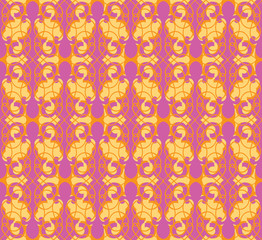 Floral seamless pattern. Abstract vector motif.