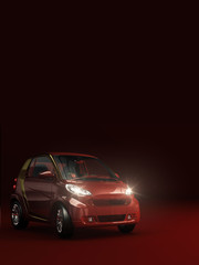Obraz premium Macchina rossa verticale
