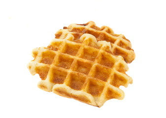 Pile of sweet waffles