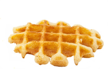 Pile of sweet waffles