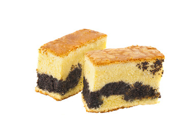 biscuits with poppy seeds isolated