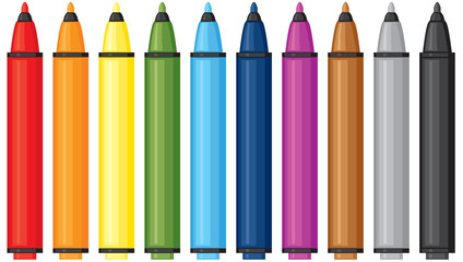 Multicolored markers