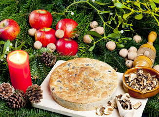 special Christmas mushroom pastry