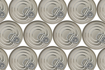 Background of closed cans bleeding of the frame