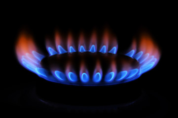 flames of gas