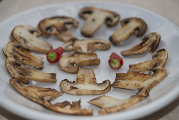 roasted mushrooms