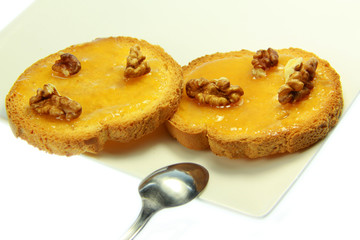 Toast with honey
