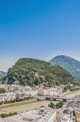 Fototapeta na wymiar Kapuzinerberg Hill w Salzburg, Austria