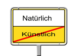 Schild für und dagegen