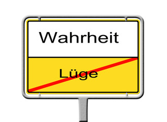 Schild für und dagegen