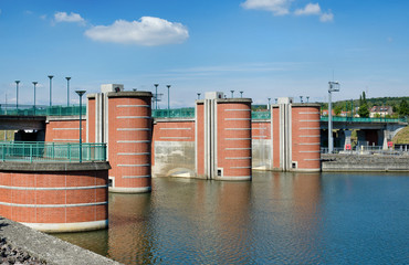 Wasserkraftwerk an der Saar