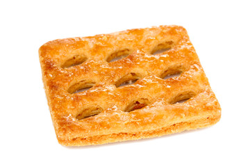 Sweet cookie isolated on white