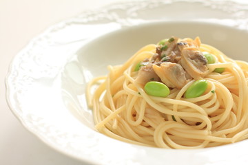 clam and bean spaghetti