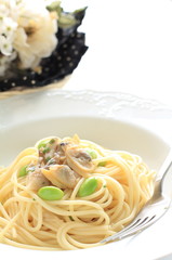clam and bean spaghetti