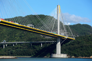 Fototapeta na wymiar Ting Kau Bridge
