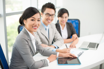 Colleagues in office