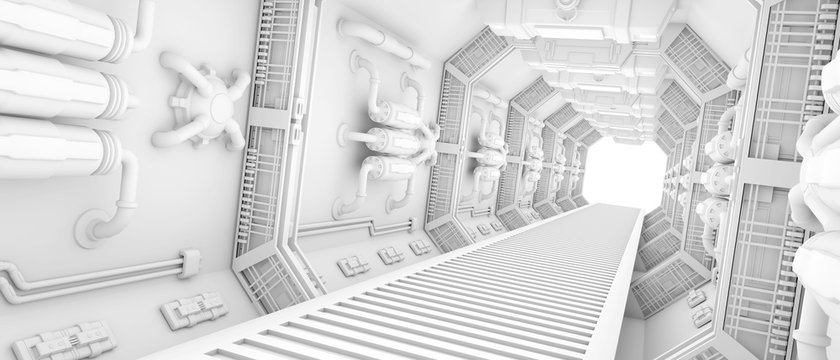 Interior of a spaceship