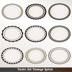 Set vector vintage labels