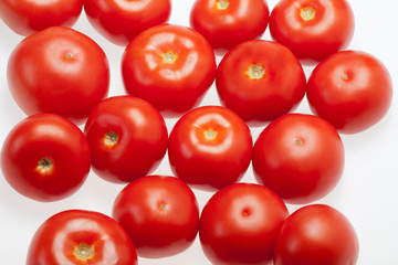 Fresh Tomatoes isolated on white