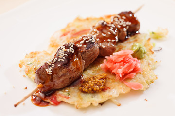 Beef Kebab with vegetables